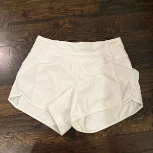 Lululemon Women's White Athletic Shorts
